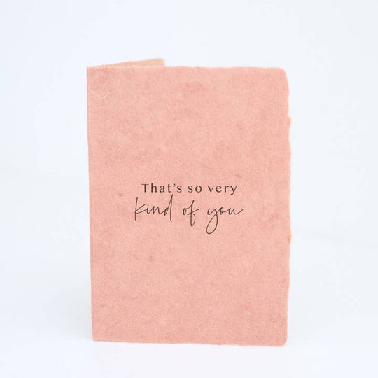 Paper Baristas - "That's so very kind of you."  Thank you Greeting Card