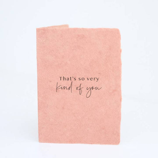 Paper Baristas - "That's so very kind of you." Thank you Greeting Card