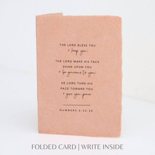 Paper Baristas - "Lord Bless You & Keep You" Religious Greeting Card