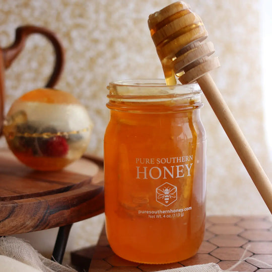 Pure Southern Honey - Mini Honey with Comb - Raw, Unfiltered, and Unheated