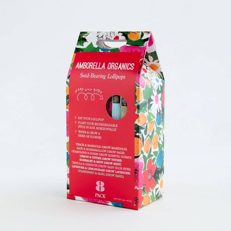 Amborella Organics - Garden Lover's 8 Pack (Eat, Plant & Grow a Herb/Flower)