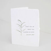 Paper Baristas - "Planted in Faith" Plant Floral Greeting Card