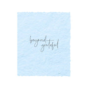 Paper Baristas - "Beyond Grateful"  Thank you Greeting Card