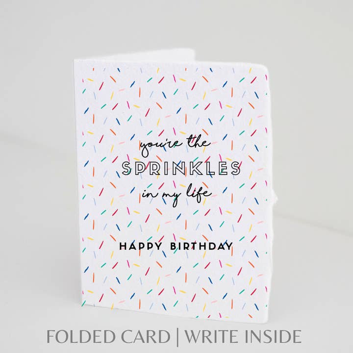 Paper Baristas - "You're the Sprinkles" Birthday Friend Greeting Card