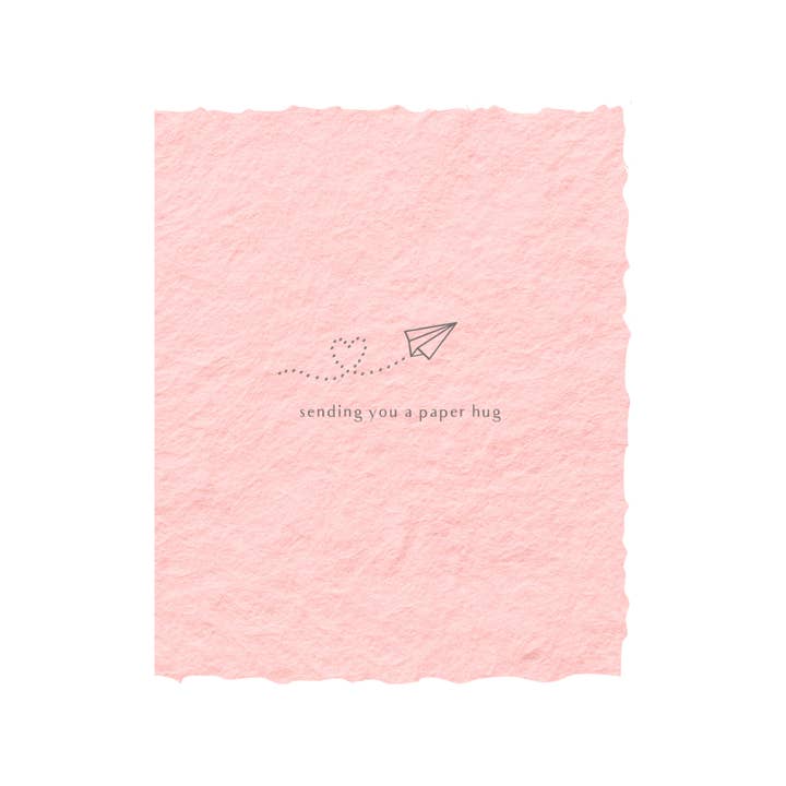 Paper Baristas - "Sending you a paper hug" Encouragement Greeting Card