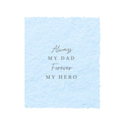 Paper Baristas - "Always My Dad. Forever My Hero." Father's Day Card