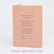 Paper Baristas - "Lord Bless You & Keep You" Religious Greeting Card