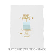 Paper Baristas - "Happy Birthday" Cake Topper Greeting Card