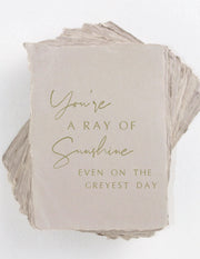Paper Baristas - You're a ray of sunshine." Love Friend Greeting Card