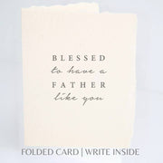 Paper Baristas - "Blessed to have a Father like you" Father's Day Card