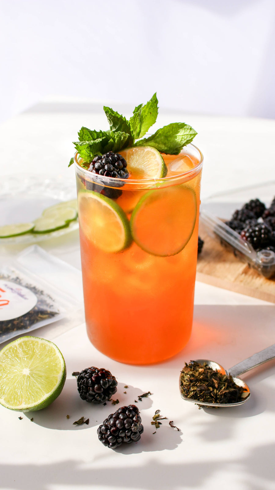 Plum Deluxe Tea - Blackberry Mojito Spearmint Lime Black Tea