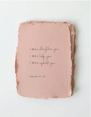 Paper Baristas - "Strengthen you Help you Uphold you" Religious Greeting Card