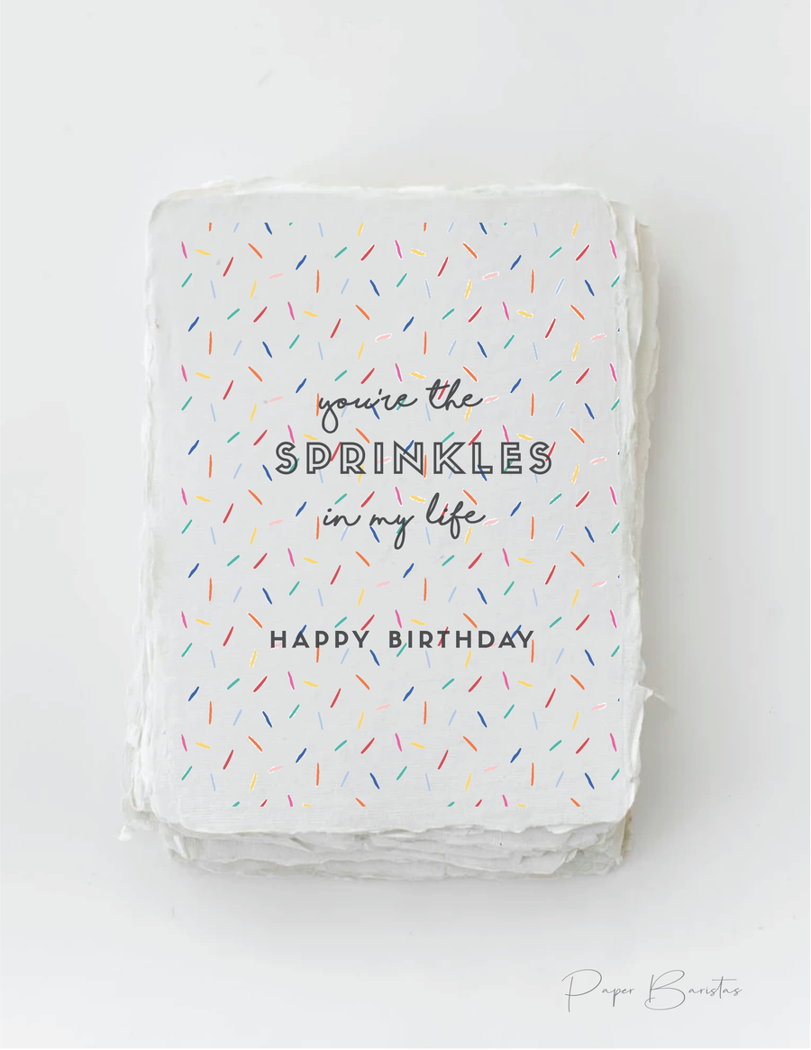 Paper Baristas - "You're the Sprinkles" Birthday Friend Greeting Card