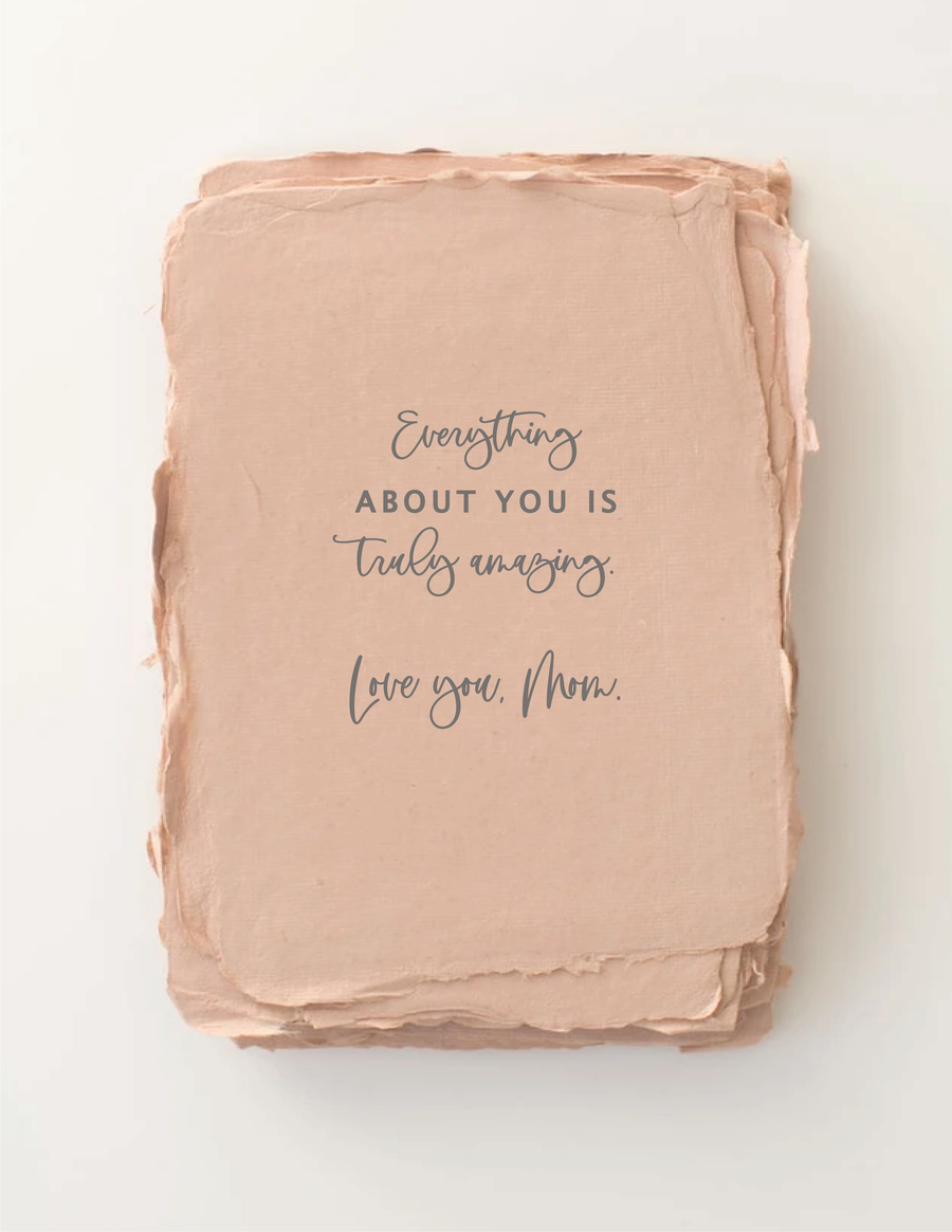Paper Baristas - "Love you, Mom!" Mother's Day Greeting Card