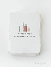 Paper Baristas - "Happy Happy Birthday Wishes" Birthday Friend Greeting Card