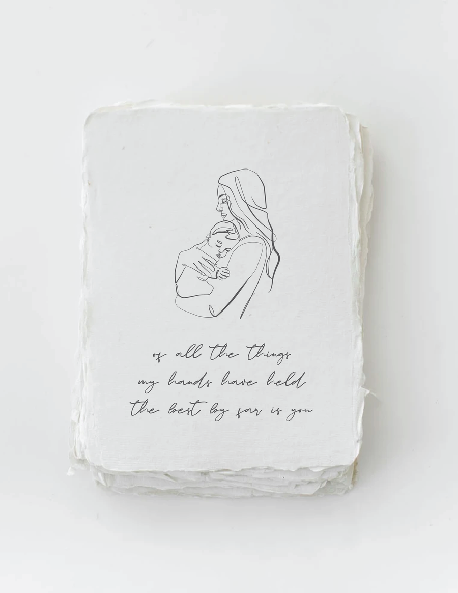 Paper Baristas - "The Best By Far is You" Baby/Mother Card